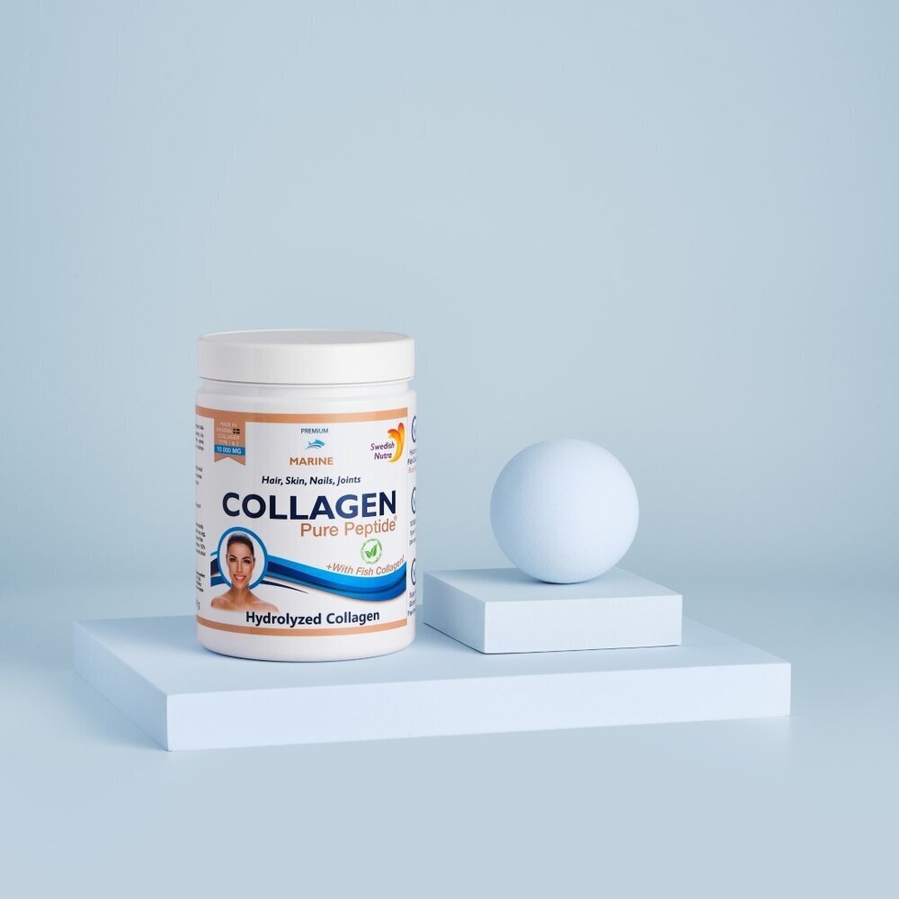 Рибен колаген на прах 10000 мг Pure Peptide 300 г  Swedish Nutra - Nutra Best Bulgaria