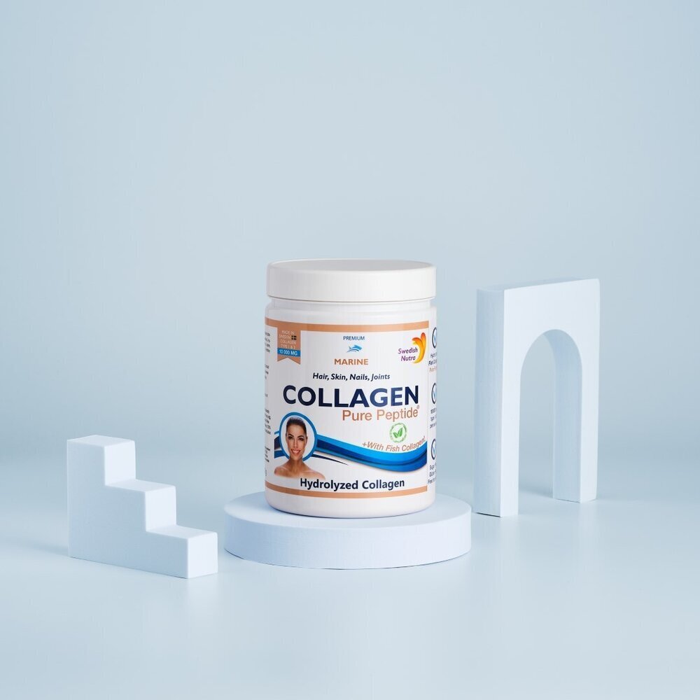 Рибен колаген на прах 10000 мг Pure Peptide 300 г  Swedish Nutra - Nutra Best Bulgaria