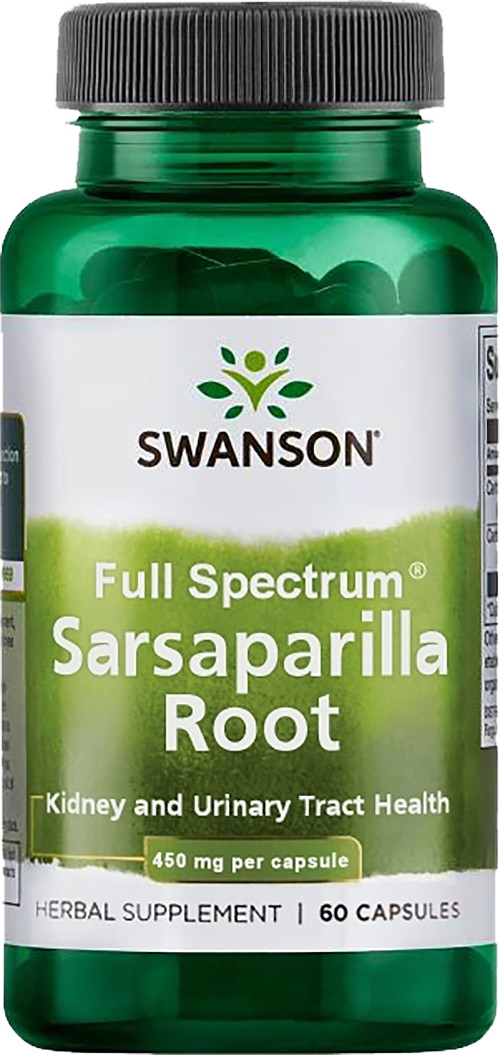 Sarsaparilla Root 450 mg - 60 капсули  Swanson - Nutra Best Bulgaria