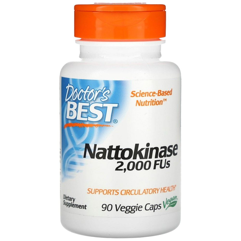 BEST Nattokinase 2,000 FUs - 90 капсули  Doctor’s Best - Nutra Best Bulgaria