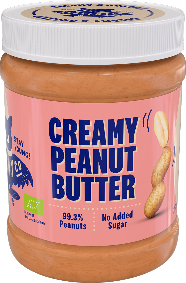 ЕКО фъстъчено масло creamy 350гр. (100% БИО)  HealthyCo - Nutra Best Bulgaria
