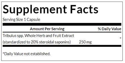 Mega Tribulus Extract - 60 капсули  Swanson - Nutra Best Bulgaria