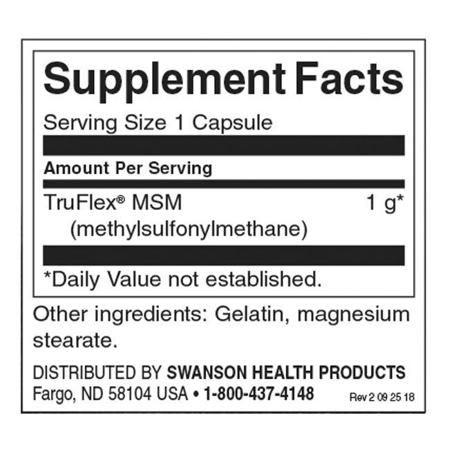 Ultra MSM 1000 mg - 240 капсули  Swanson - Nutra Best Bulgaria