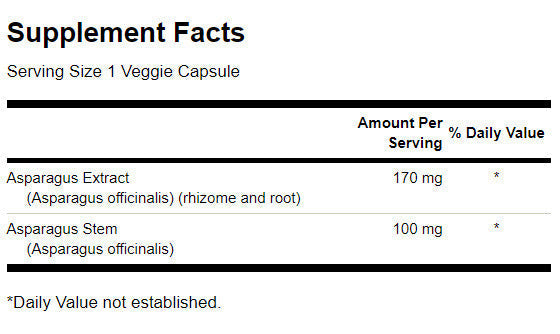 Asparagus Extract - 60 капсули  Swanson - Nutra Best Bulgaria