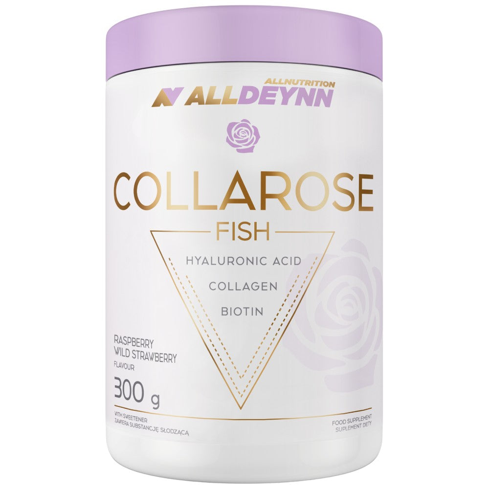AllDeynn | CollaRose Fish - Marine Collagen with Hyaluronic Acid - 300 грама  AllNutrition - Nutra Best Bulgaria
