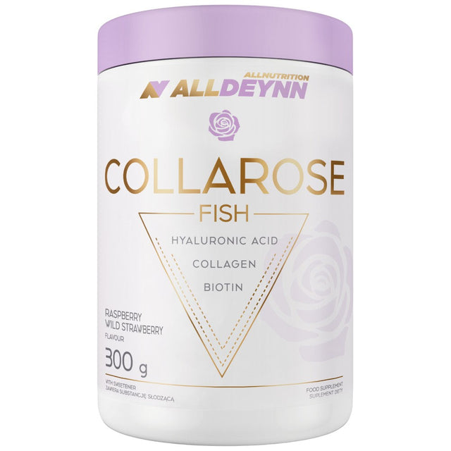 AllDeynn | CollaRose Fish - Marine Collagen with Hyaluronic Acid - 300 грама  AllNutrition - Nutra Best Bulgaria