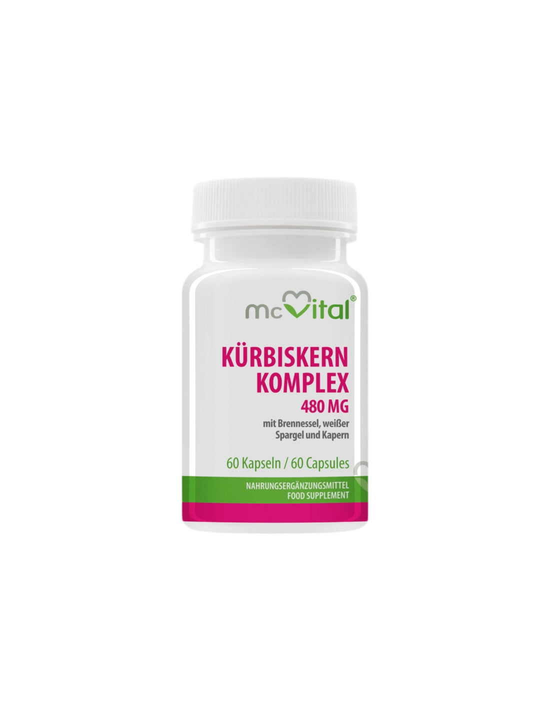 Kürbiskern Komplex / Тиквено семе с коприва, аспержи и каперси за уринарно здраве, 60 капсули  Vitabay - Nutra Best Bulgaria