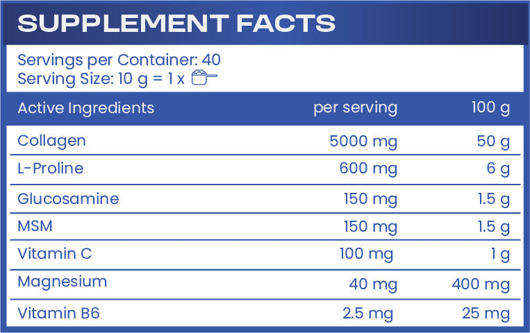 COLLAGEN FLEX STRAWBERRY - 400 g  HS LABS - Nutra Best Bulgaria
