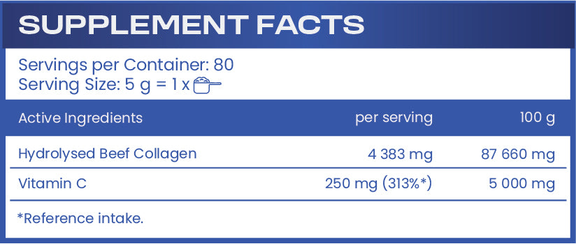 COLLAGEN WITH VITAMIN C - WILD FRUITS - 400 g  HS LABS - Nutra Best Bulgaria