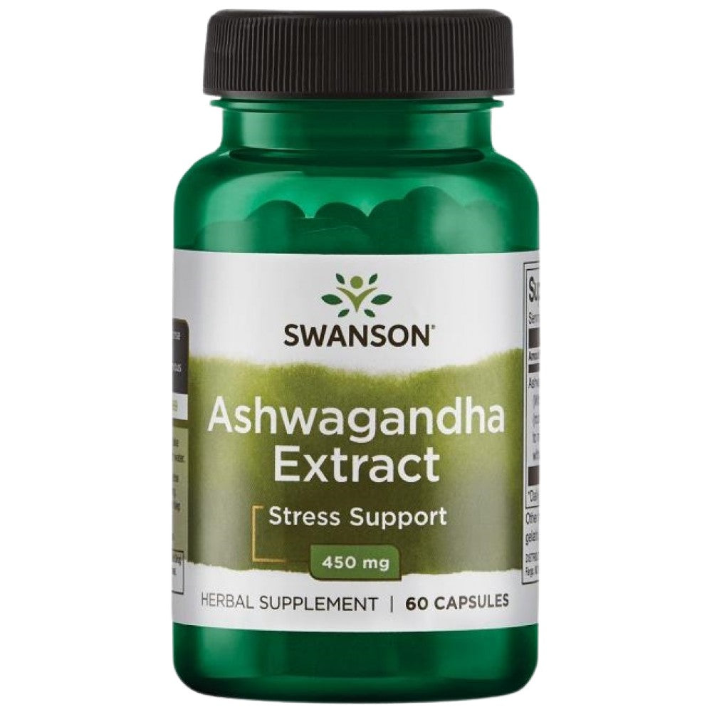 Ashwagandha Extract 450 mg - 60 капсули  Swanson - Nutra Best Bulgaria