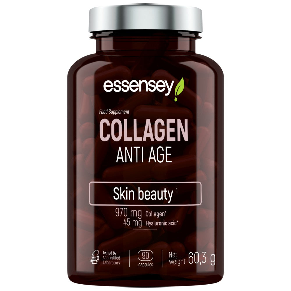 Collagen Anti Age | with Vitamin C & Hyaluronic Acid - 90 капсули  ESSENSEY - Nutra Best Bulgaria