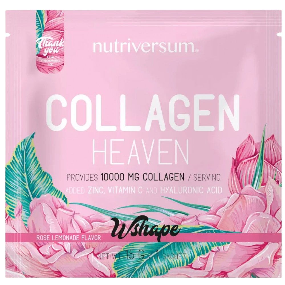 Collagen Heaven | added Zinc, Vitamin C and Hyaluronic Acid - 15 грама  Nutriversum - Nutra Best Bulgaria