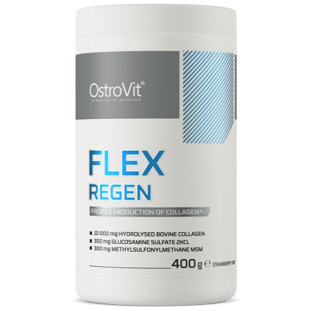 Flex Regen | Collagen + Glucosamine, Chondroitin, MSM, Hyaluronic Acid 400 грама  OstroVit - Nutra Best Bulgaria