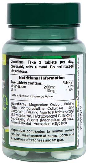 Magnesium & Zinc | 2-A-Day - 90 Таблетки  Holland and Barrett - Nutra Best Bulgaria