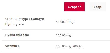 Collagen Max | Solugel® with Hyaluronic Acid & Vitamin C - 180 капсули  Trec Nutrition - Nutra Best Bulgaria