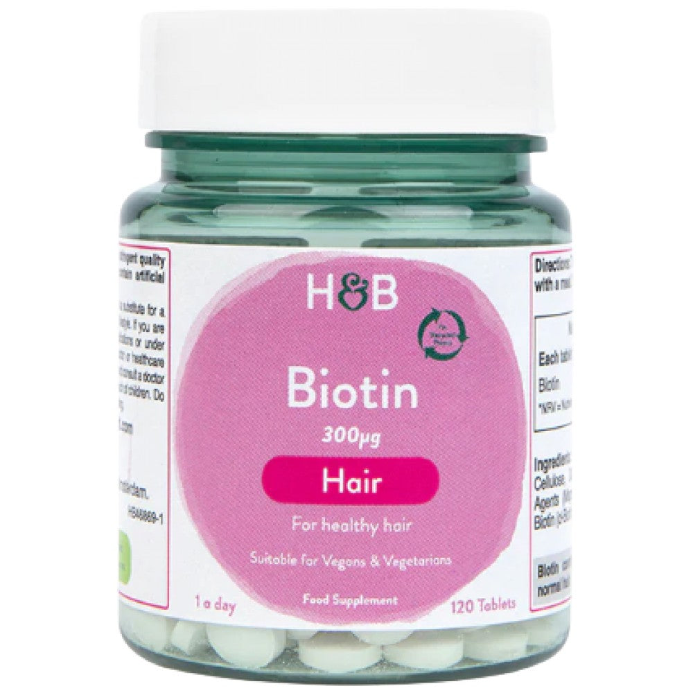 Biotin 300 mcg - 120 Таблетки  Holland and Barrett - Nutra Best Bulgaria