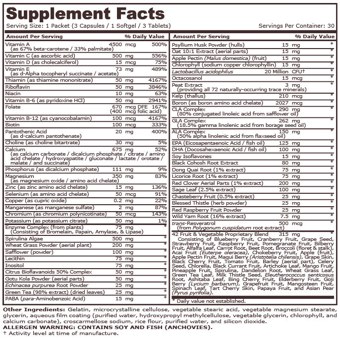 WOMEN'S PACK - 30 Packets  Pure Nutrition - Nutra Best Bulgaria