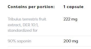 Tribulus Terrestris 90% | 200 mg Saponins - 120 капсули  Osavi - Nutra Best Bulgaria