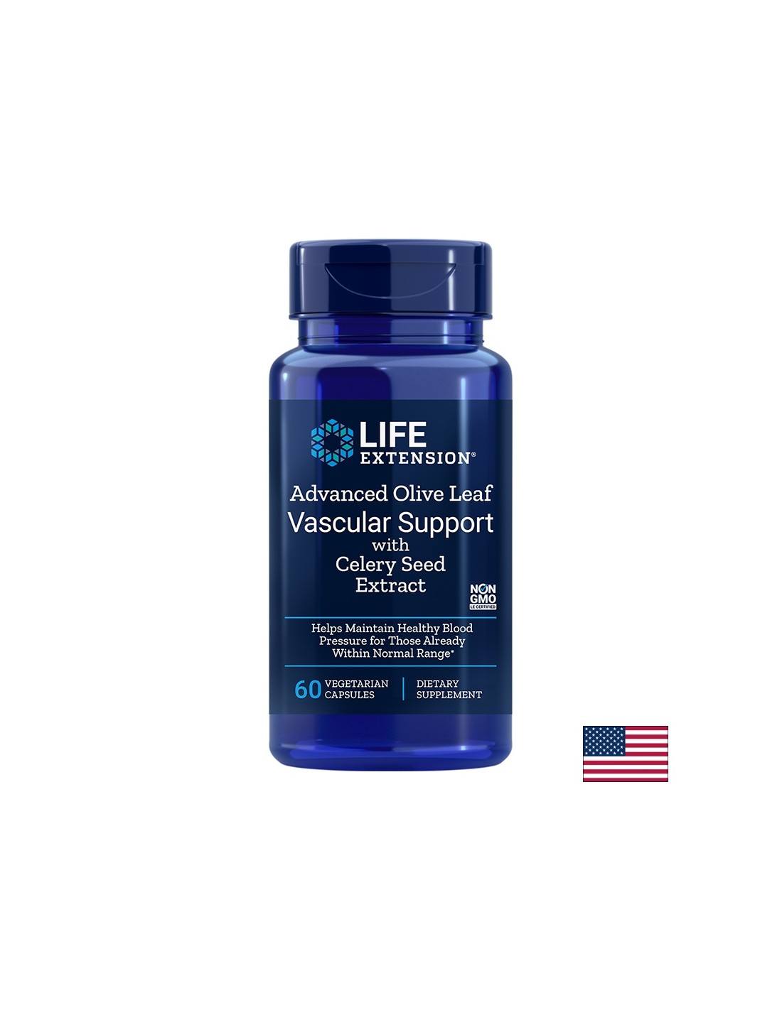 Advanced Olive Leaf with Celery Seed Extract/ В подкрепа на сърдечно-съдовата система х 60 капсули  Life Extension - Nutra Best Bulgaria