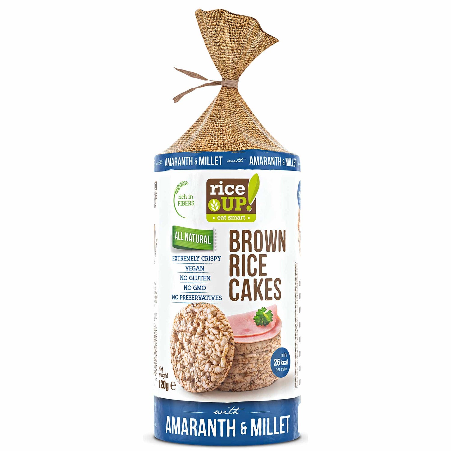 RiceUP! Brown Rice Cakes - 120g  RiceUP! - Nutra Best Bulgaria