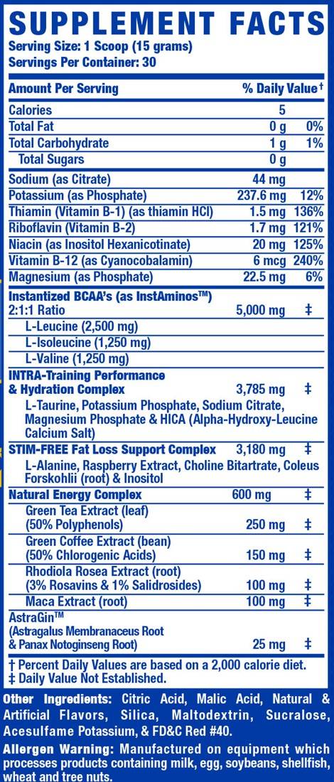 Amino-Tone | with Electrolytes & Herbs - 450 грама  Ronnie Coleman - Nutra Best Bulgaria