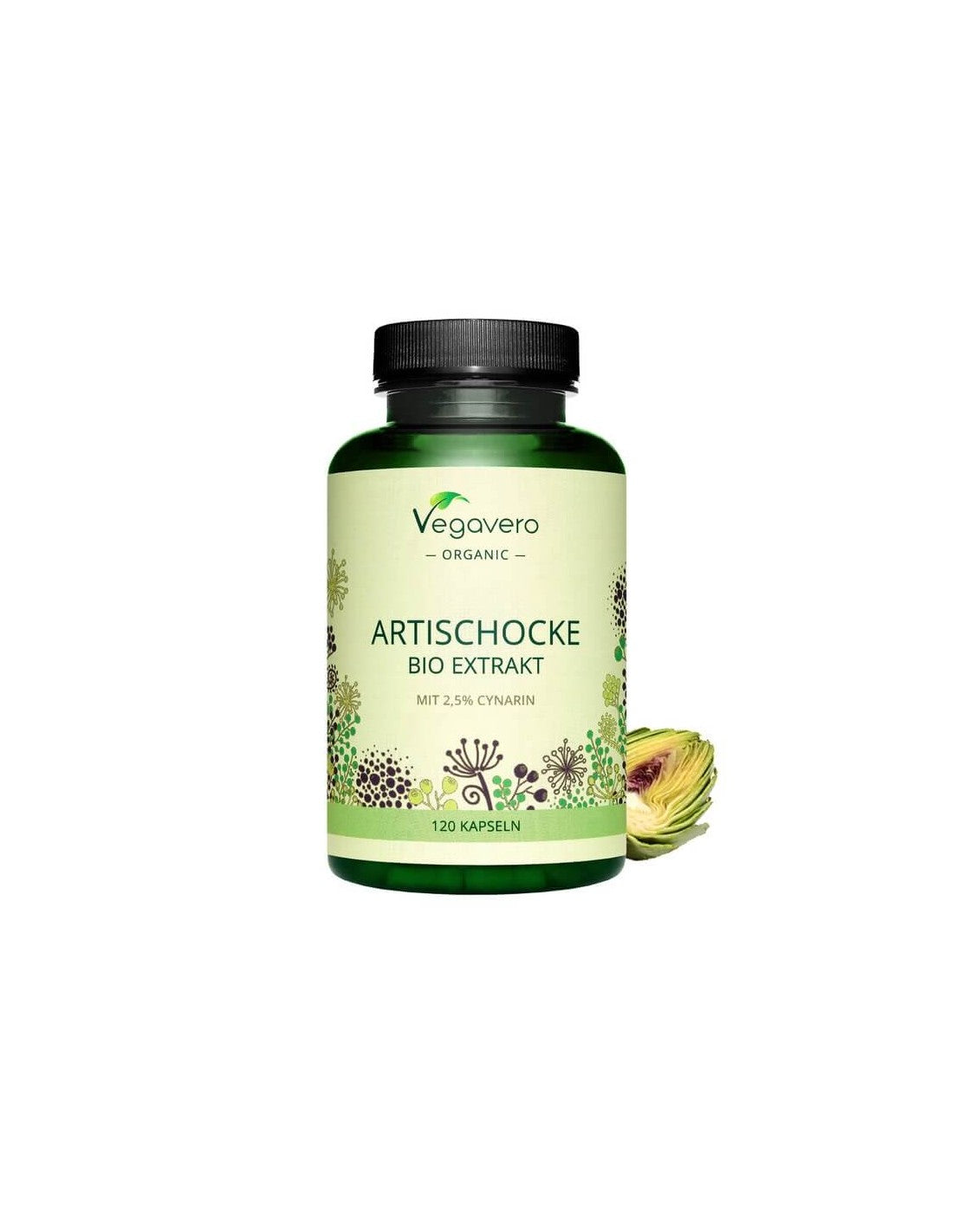 Artischocke Bio Extrakt/ БИО Артишок екстракт, 120 капсули, 100% Vegan Vegavero  Vegavero - Nutra Best Bulgaria