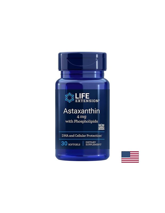 Astaxanthin with Phospholipids/ Астаксантин с Фосфолипиди 84 mg х 30 софтгел капсули  Life Extension - Nutra Best Bulgaria
