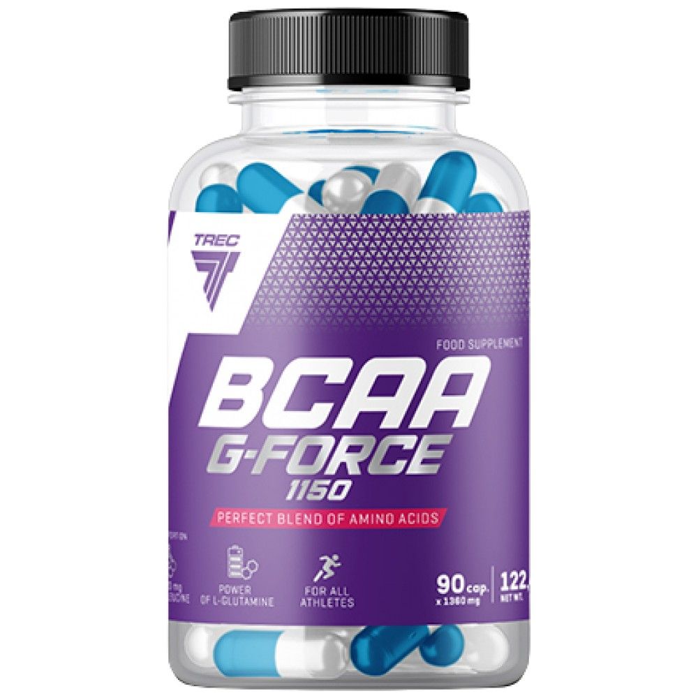 BCAA G-Force 1150 | BCAA + Glutamine Caps - 180 капсули  Trec Nutrition - Nutra Best Bulgaria
