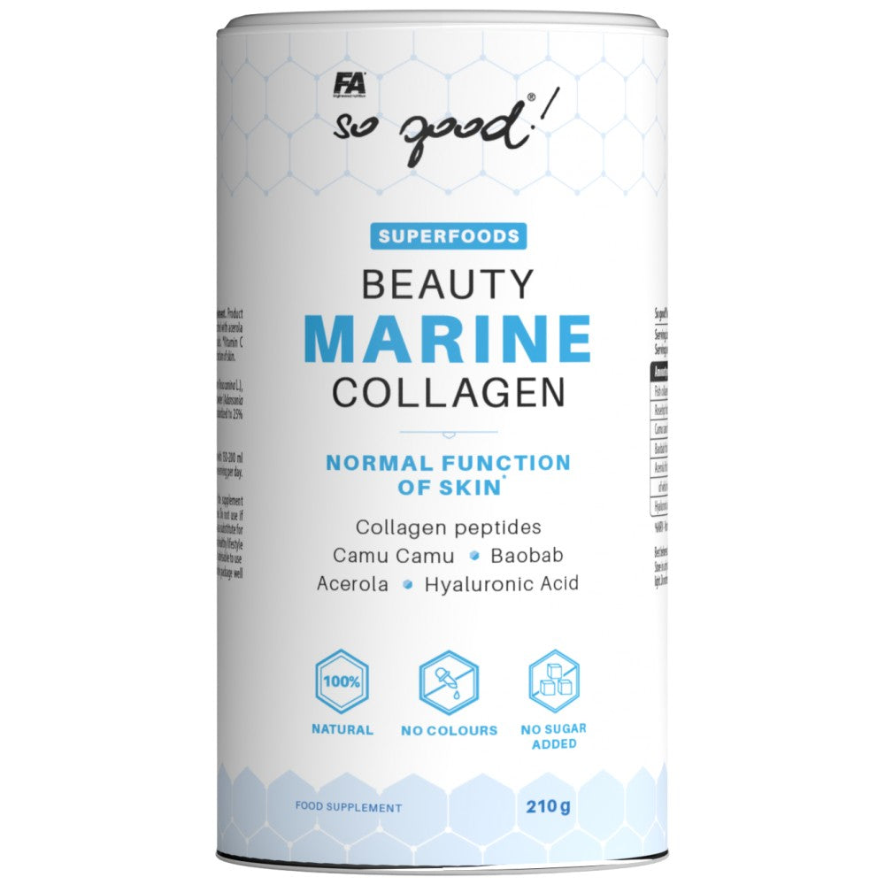 Beauty Marine Collagen / with Superfoods and Hyaluronic Acid - 210 грама  FA Nutrition - Nutra Best Bulgaria