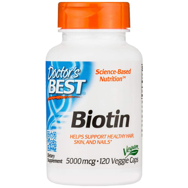 BEST Biotin 5000 mcg - 120 капсули  Doctor’s Best - Nutra Best Bulgaria