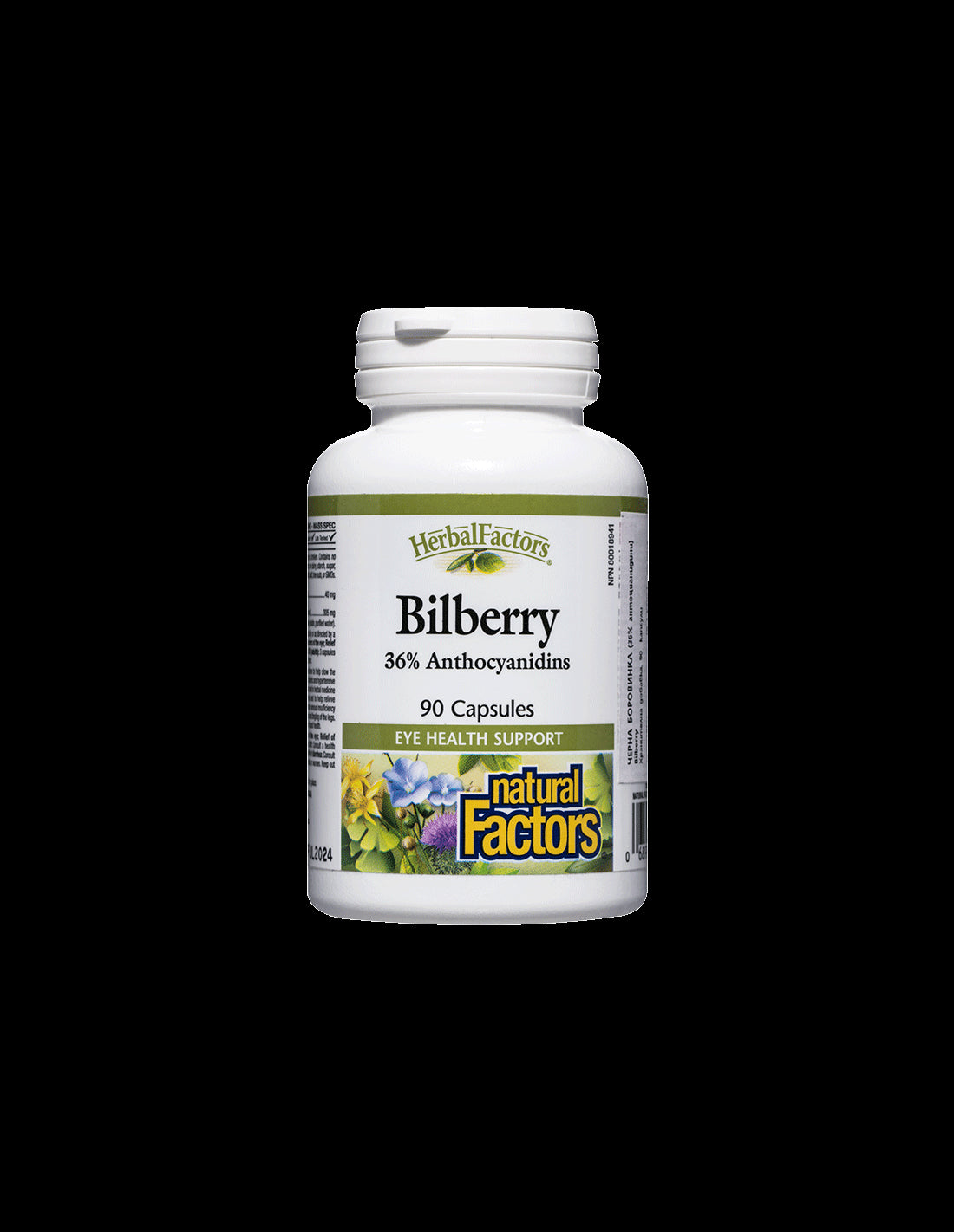 Bilberry 345 mg - 90 капсули  Natural Factors - Nutra Best Bulgaria