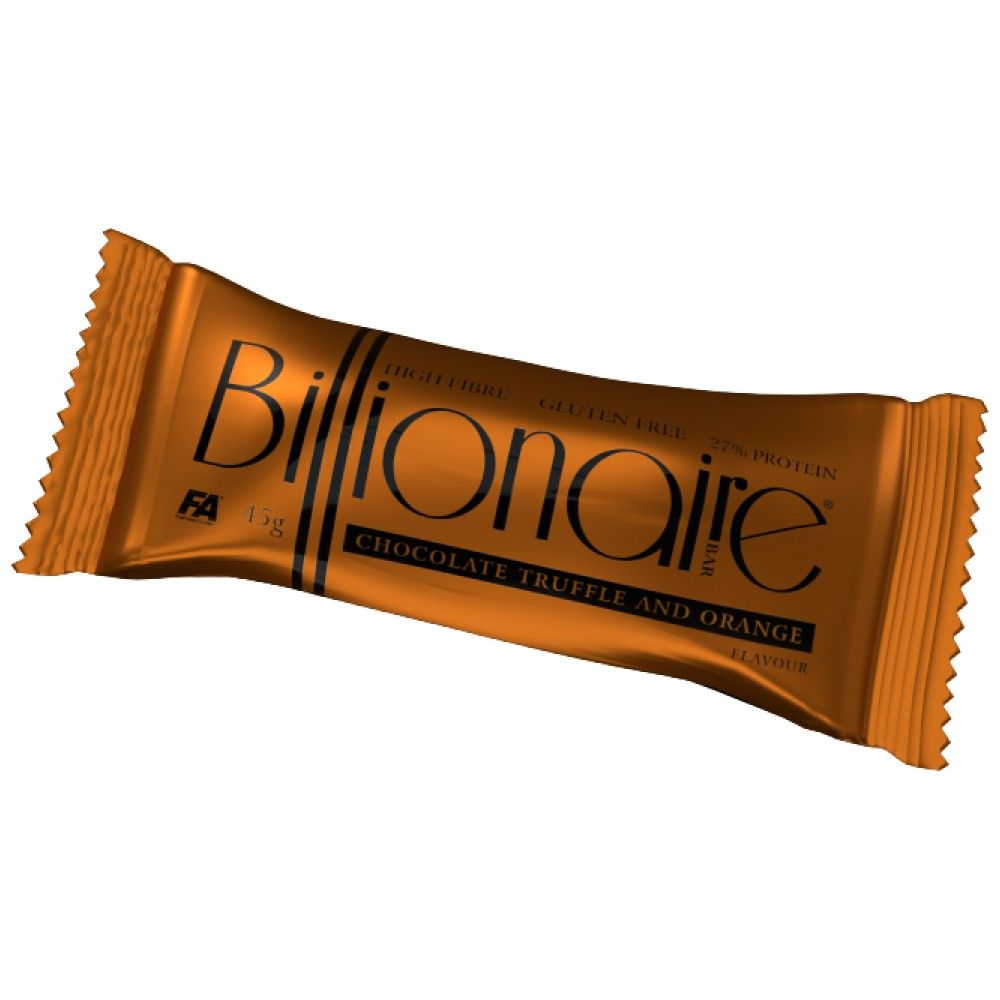 Billionaire Bar | High Fibre ~ Gluten Free ~ Protein Bar - 45 грама  FA Nutrition - Nutra Best Bulgaria
