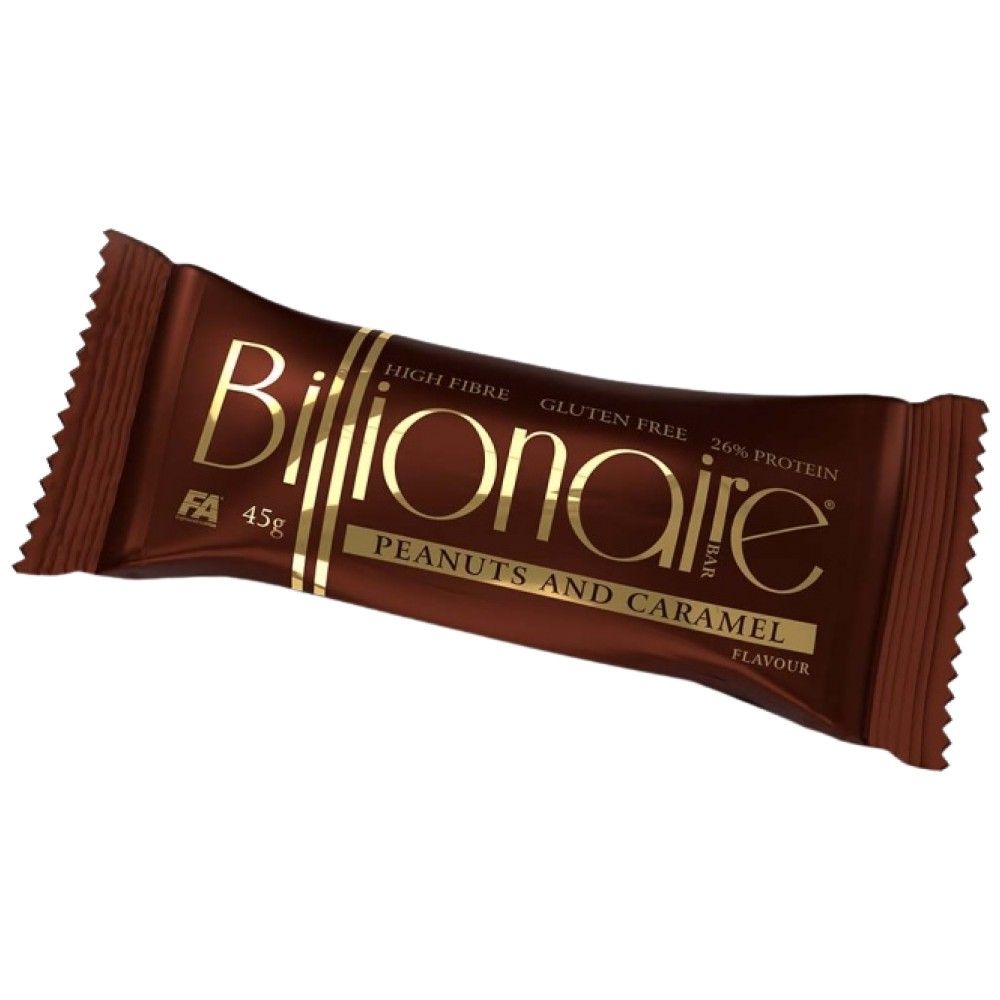 Billionaire Bar | High Fibre ~ Gluten Free ~ Protein Bar - 45 грама  FA Nutrition - Nutra Best Bulgaria