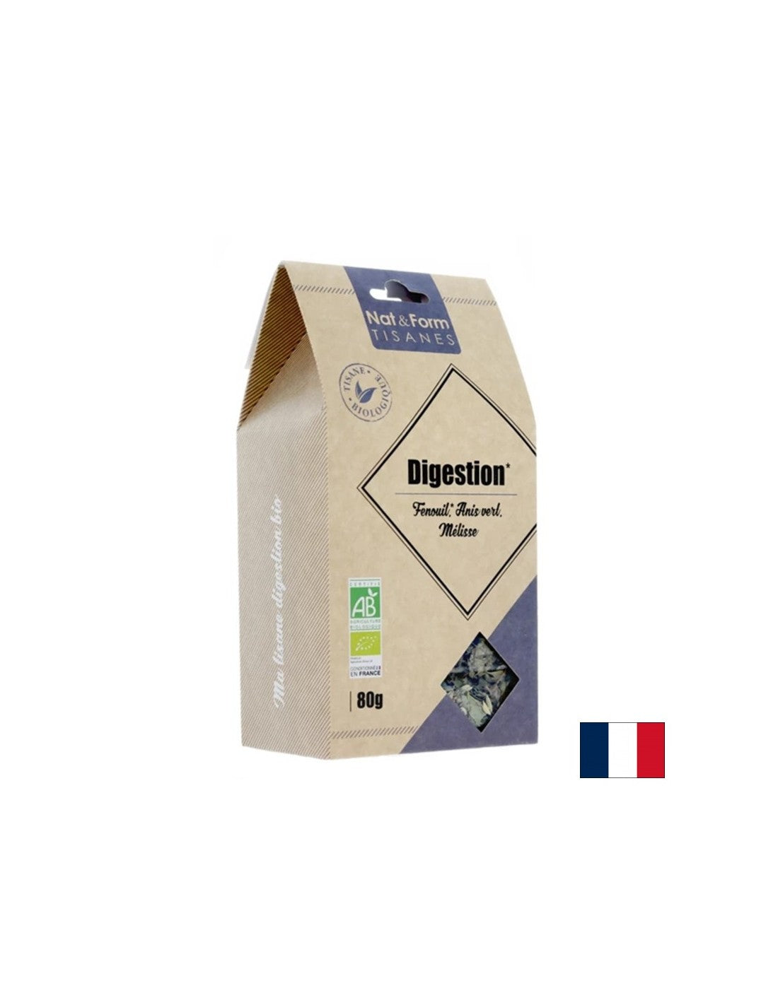 Био смес за добро храносмилане, 80 g  Nat&Form - Nutra Best Bulgaria