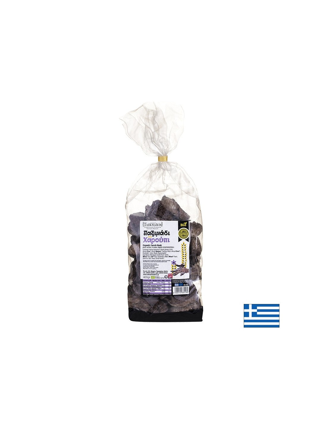 Био сухари от рожков (Крит), 400 g  Tsiknakis - Nutra Best Bulgaria