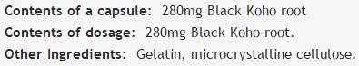 Black Cohosh 280 mg - 60 капсули  Bioherba - Nutra Best Bulgaria