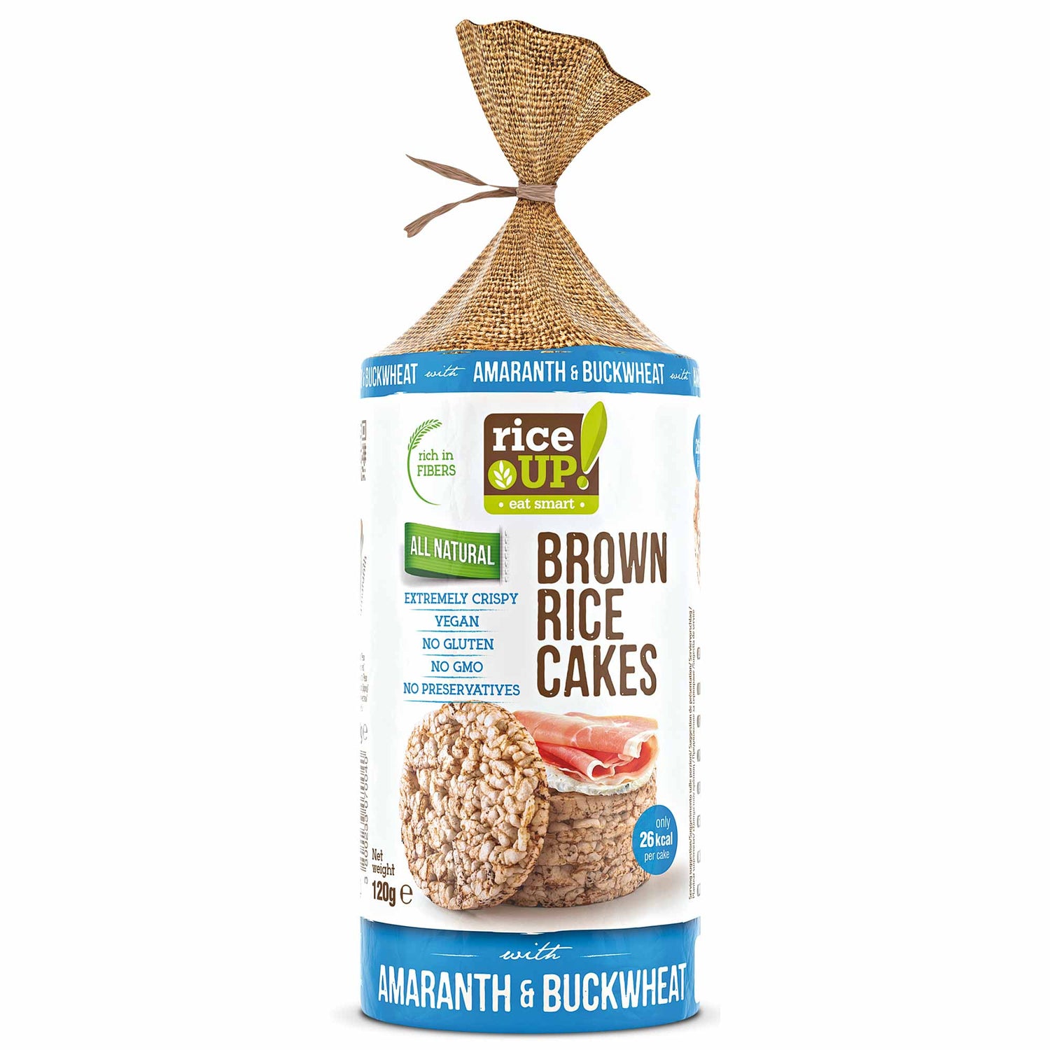 RiceUP! Brown Rice Cakes - 120g  RiceUP! - Nutra Best Bulgaria