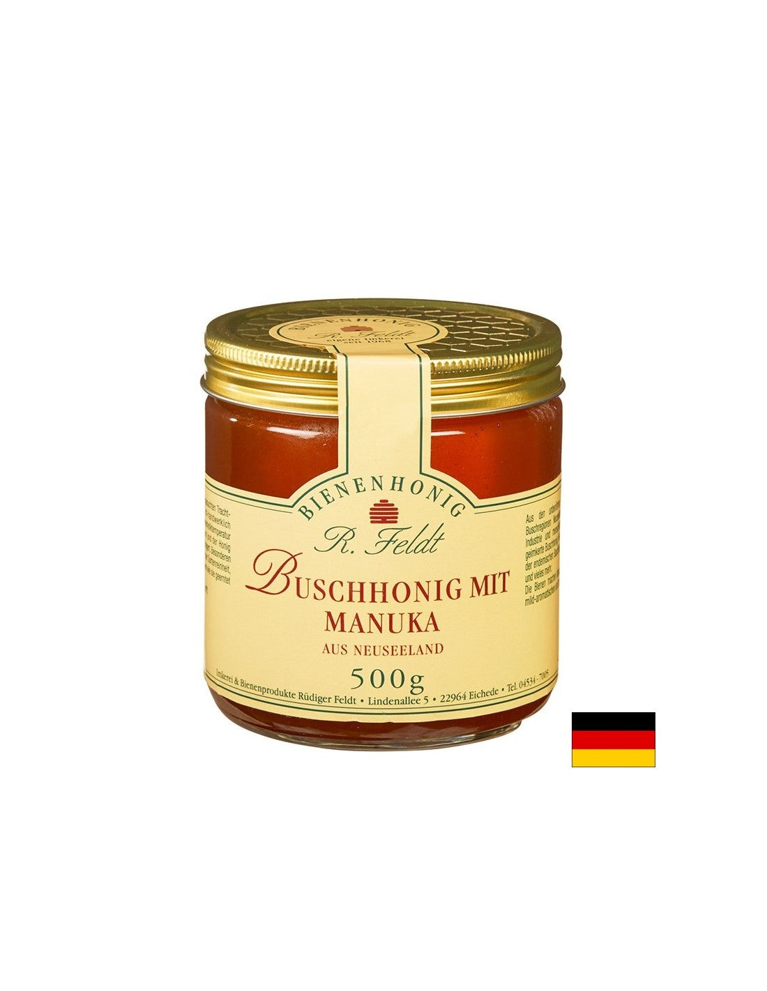 Buschhonig mit 40% Manuka Neuseeland - Мед от храстовидни растения с 40% Манука (от Нова Зеландия), 500 g  Rüdiger Feldt - Nutra Best Bulgaria