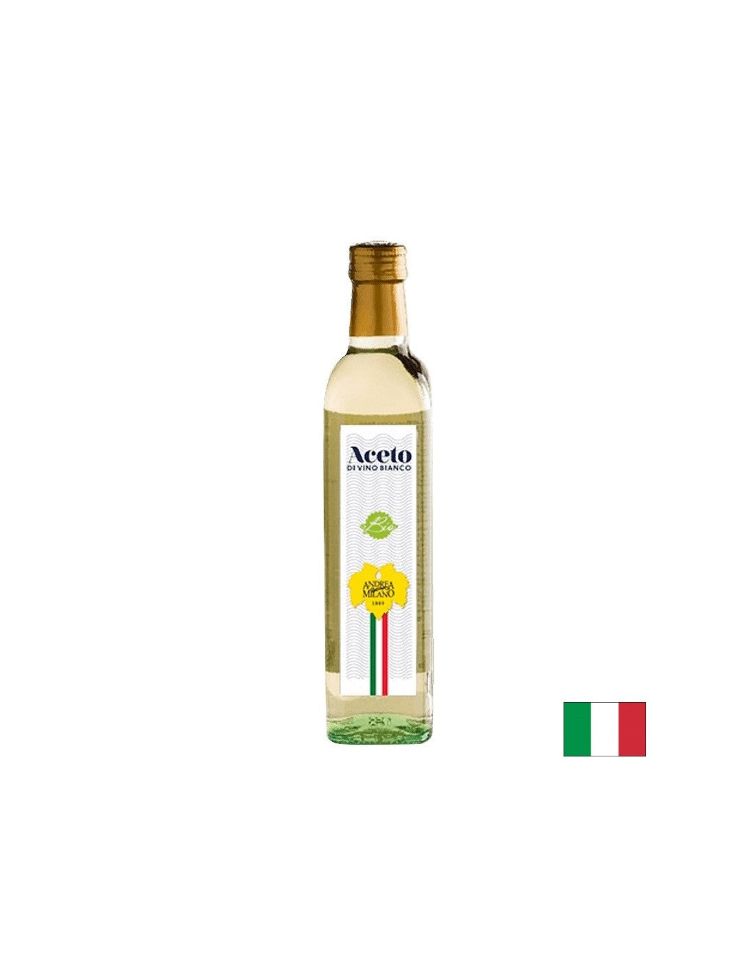 Бял винен оцет 6%, 500 ml  Acetificio Andrea Milano - Nutra Best Bulgaria