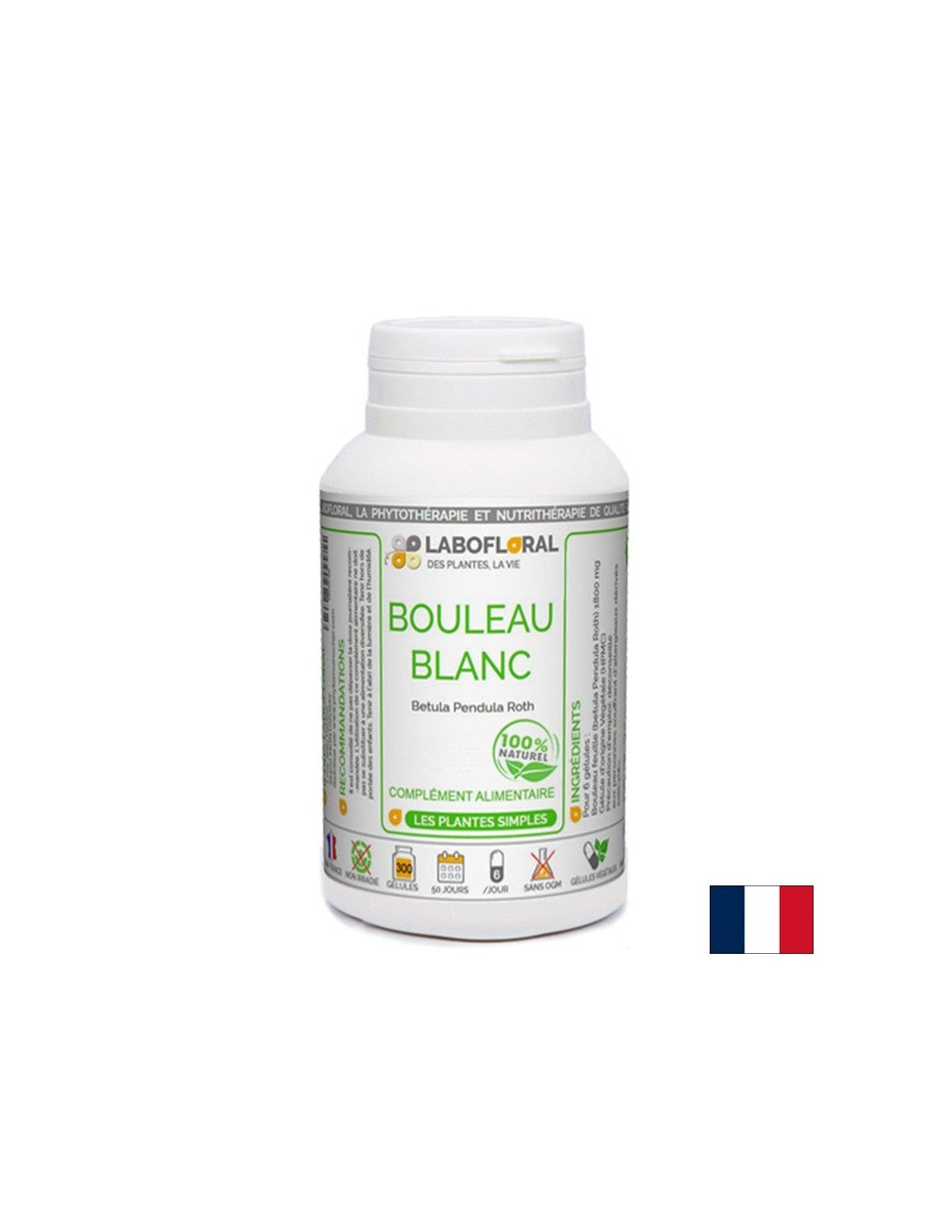 Здраве за бъбреците - Бяла бреза, 300 mg х 50 капсули  PhytoMoinsCher - Nutra Best Bulgaria