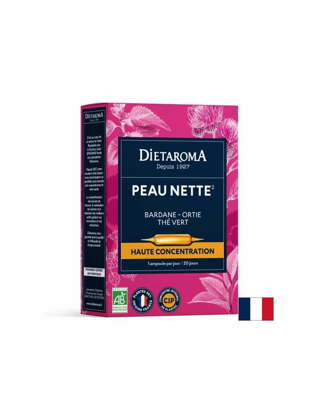 Чиста кожа Peau Nette, 20 ампули за пиене  Dietaroma - Nutra Best Bulgaria