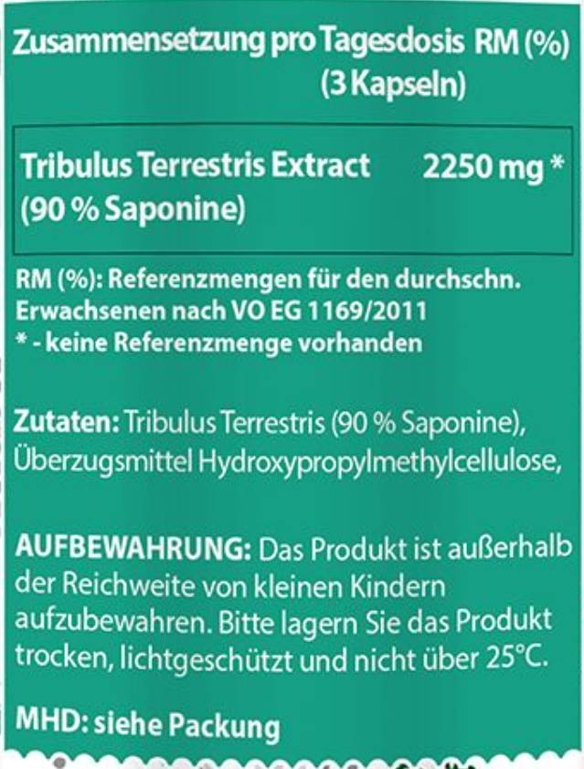 Tribulus Terrestris | 90% Saponins - 90 капсули  American Supps - Nutra Best Bulgaria