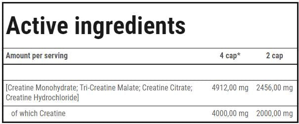 Crea Xtreme | Creatine Matrix - 120 капсули  Trec Nutrition - Nutra Best Bulgaria