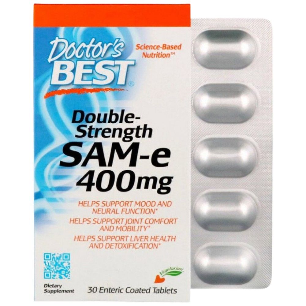 BEST SAMe 400 mg - 30 Таблетки  Doctor’s Best - Nutra Best Bulgaria