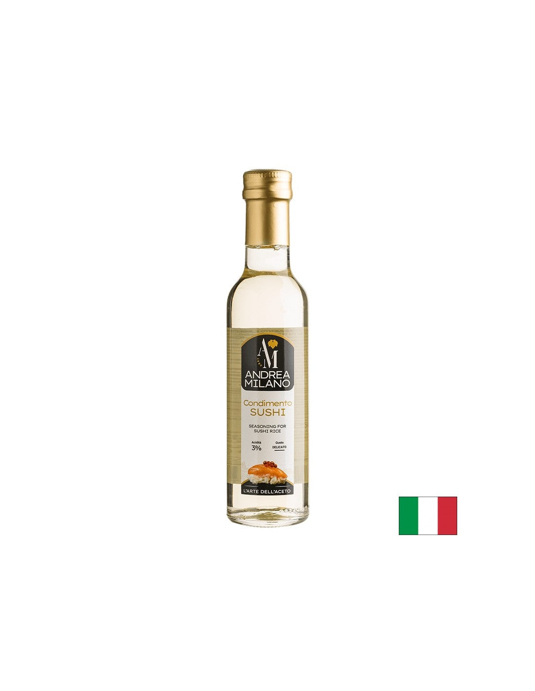 Дресинг от оризов оцет за суши 3%, 250 ml  Acetificio Andrea Milano - Nutra Best Bulgaria