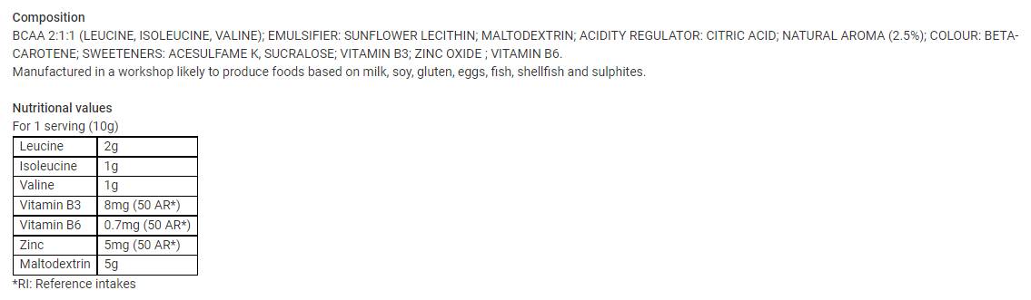 BCAA Optimiz | with Maltodextrin - 250 грама  Eric Favre - Nutra Best Bulgaria