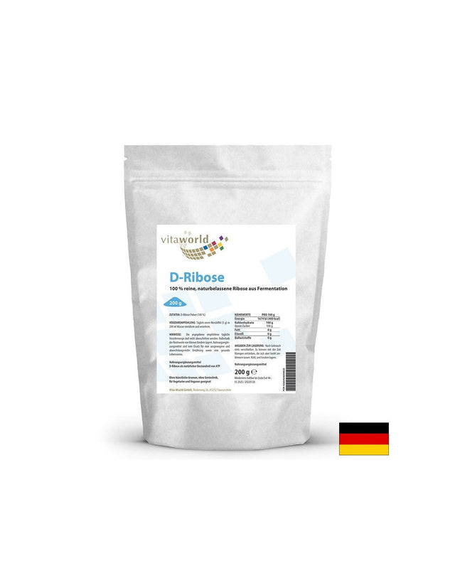 Енергия - D-рибоза, 200 g прах  Vita World - Nutra Best Bulgaria