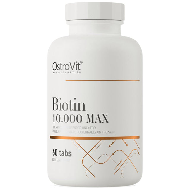 Biotin 10.000 MAX 60 Таблетки  OstroVit - Nutra Best Bulgaria