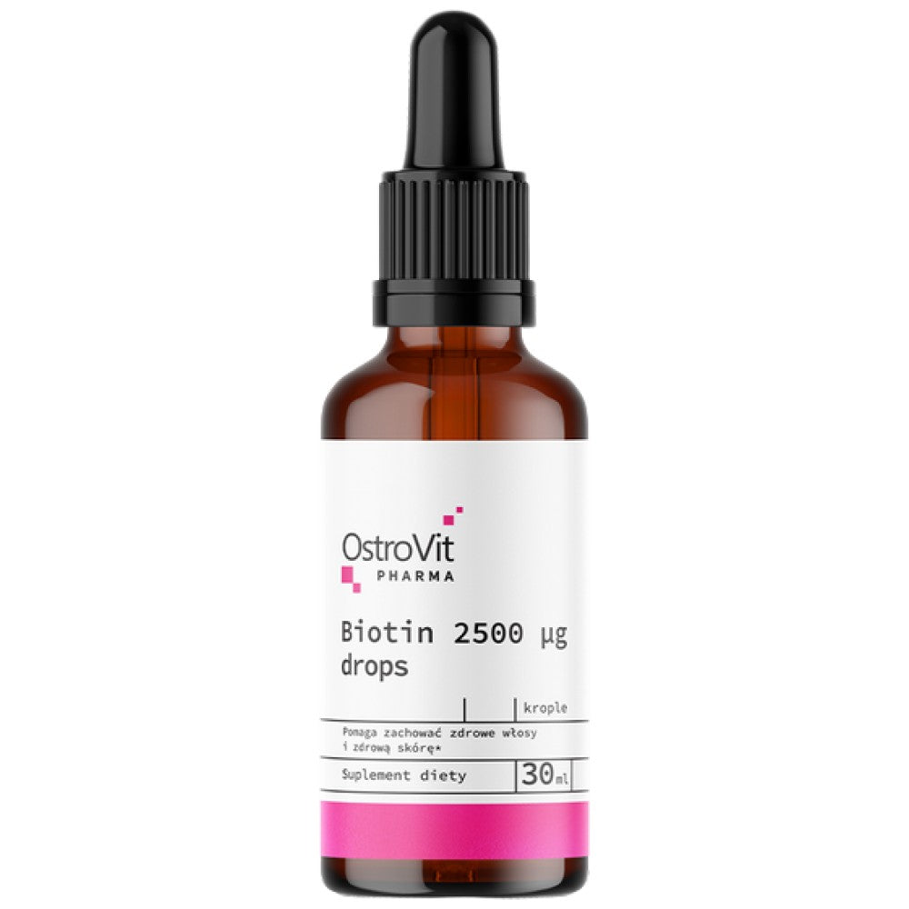 Biotin 2500 mcg Drops 30 мл  OstroVit - Nutra Best Bulgaria