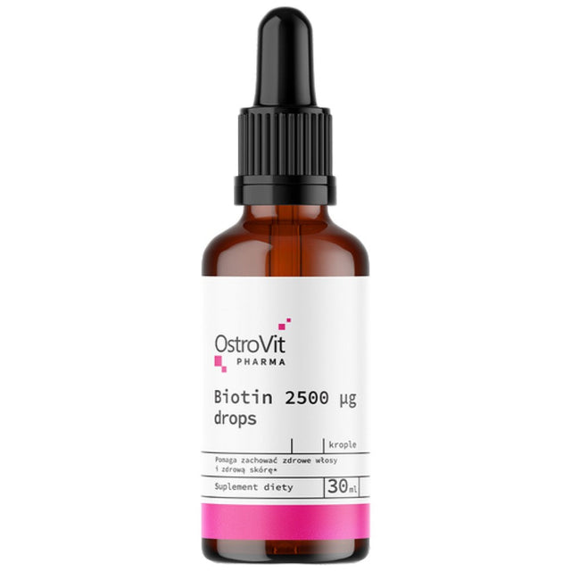 Biotin 2500 mcg Drops 30 мл  OstroVit - Nutra Best Bulgaria